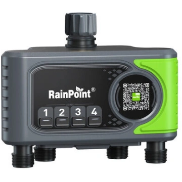 RainPoint 4 zonu apūdeņošanas kontrolieris ar vārt