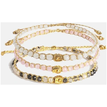 Moon Stack Bracelets Gold Samapura Jewelry