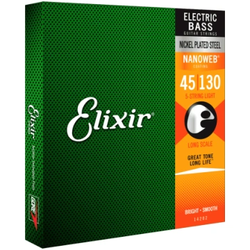 ELIXIR 14202 NANOWEB Nickel Steel Long Scale (45-1