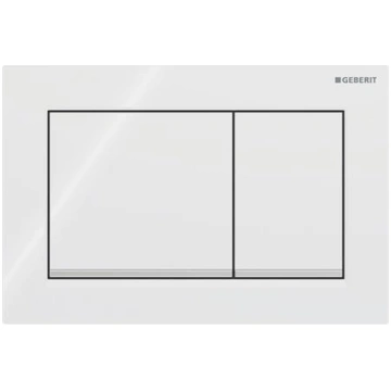Placca di comando geberit omega 20 square bianco e