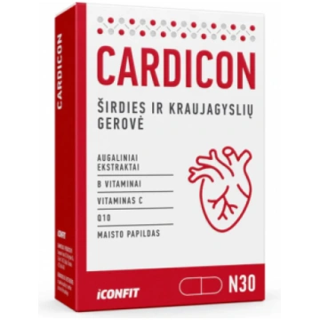 Cardicon Complex Capsules Kapsulas sirds un asinsv