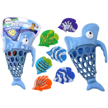 Fishing Basket Shark Fish Holder Blue