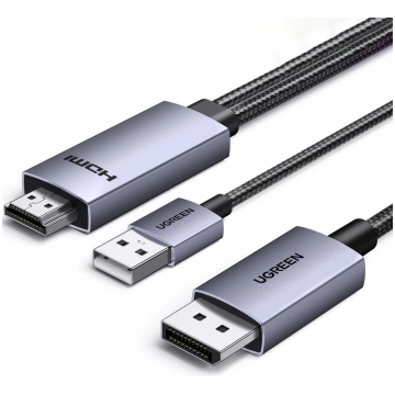 Kabel Ugreen DisplayPort - HDMI + USB-A 2m (UGR560