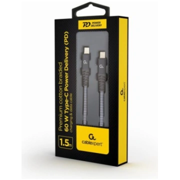 CABLE USB-C PD 1.5M/CC-USB2B-CMCM60-1.5M GEMBIRD