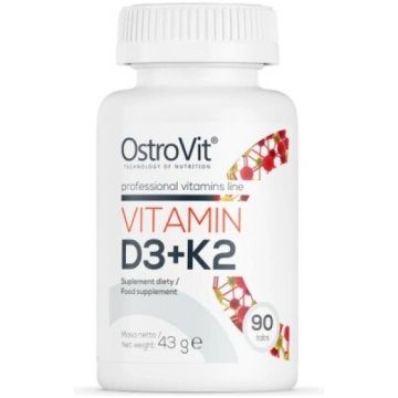 OstroVit Vitamīni D3 K2 90 tabletes Nav norādīts
