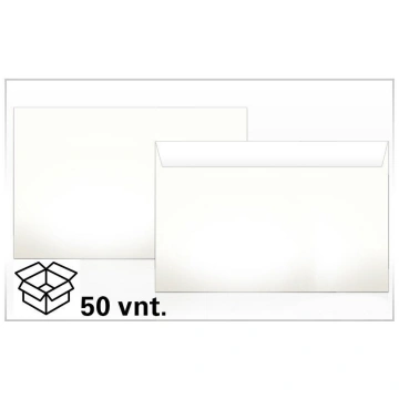 Aploksnes C5 ar noplēšamu strēmeli, 162x229 mm, 50
