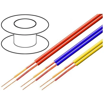 Wire: microphone cable; 2x0.14mm2; yellow; OFC; -1