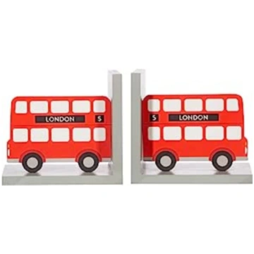 Sass & Belle London Bus Bookends Bookshop