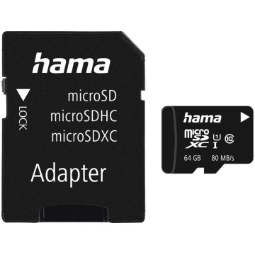 Hama 00124140 microSDXC 64GB Class 10 UHS-I T-MLX5