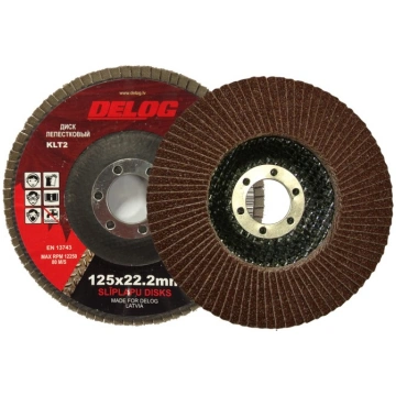 Delog Vēdekļveida slīpēš. disks 125x22,2, P100 116