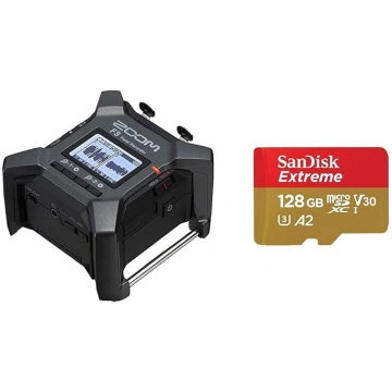 Zoom F3 daudztreku lauka ierakstītājs un SanDisk E