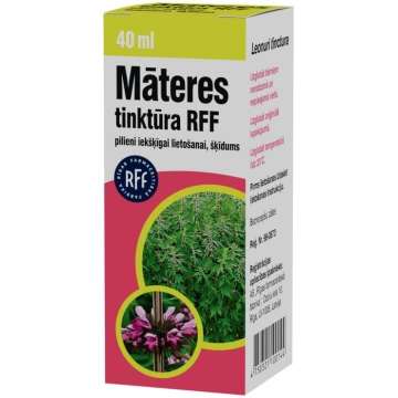 RFF Māteru tinktūra, 40 ml RĪGAS FARMACEITISKĀ FAB