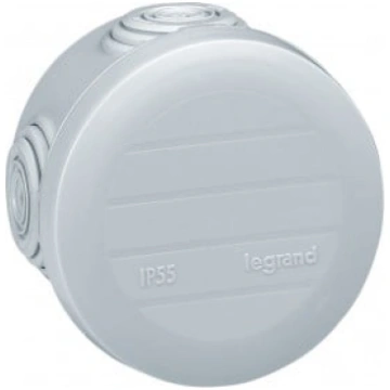 Plexo apaļa D60 kārba ar blīvēm Legrand 092001 (IP