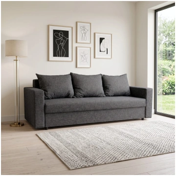 Dīvāns-Gulta Vuran Grafīta Standart (145cm) Podrez