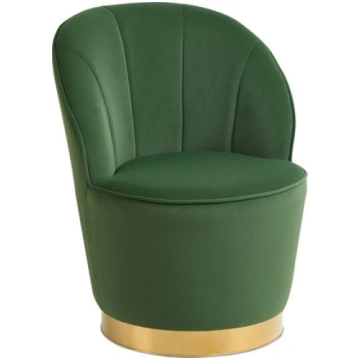 Beliani Fotel welurowy zielony ALBY 448208 Bel