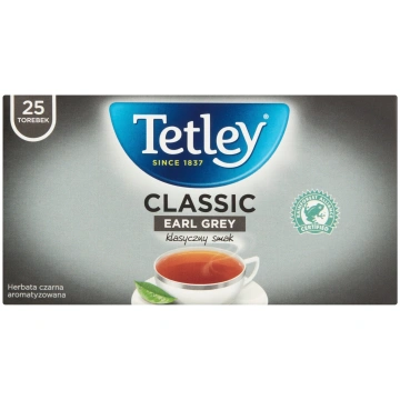 Tetley Herbata TETLEY Classic Earl Grey 25 torebek