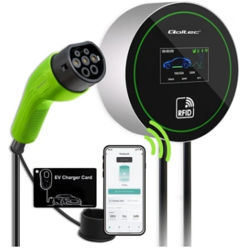 Uzlādes stacija ev 2in1 type2 | 22kw | wi-fi | LCD