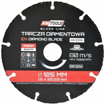 AW UNIVERSĀLAIS DISKS 125mm AW45101BL 590367862504