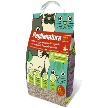 PagliaNatura Lettiera per Gatti BIOATTIVA - Paglia