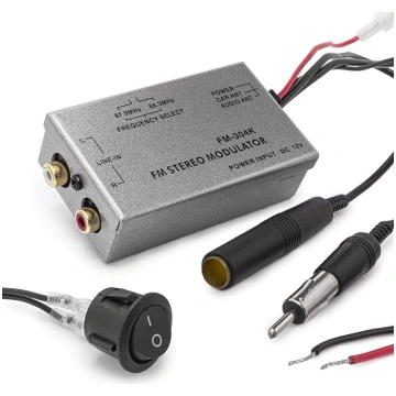 FM modulators Stereo MP3 auto antenas kabelis Auto