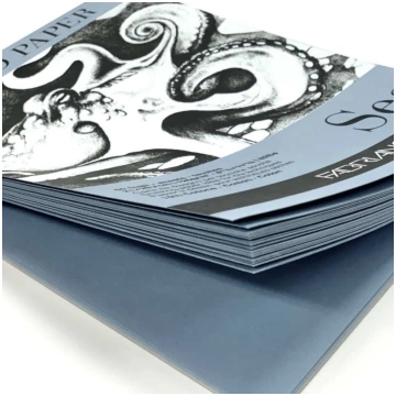 Album per disegno Carta Blu Toned Paper Sea Fabria