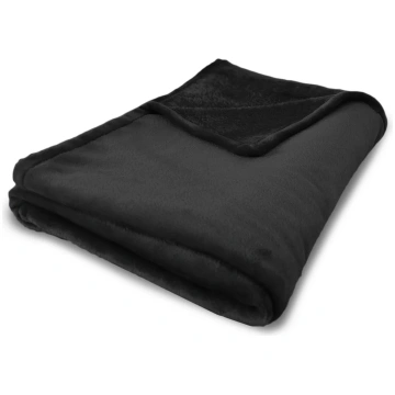 Plaid nero per Letto Singolo e Matrimoniale - Line