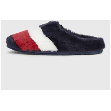 TOMMY HILFIGER - Sieviešu istabas čības, FLAG FUR 