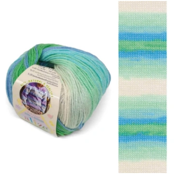 Alize Baby Wool Batik dzija 50g | 175m - 4389 zaļš