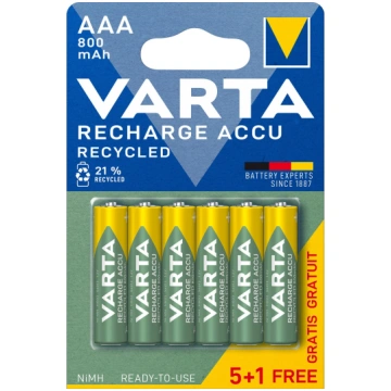 Baterijas lādējamas VARTA Recharge Accu Recycled A