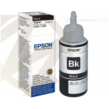 EPSON 1 LB T6641 MELNĀS TINTES PUDELE 70ML C13T664