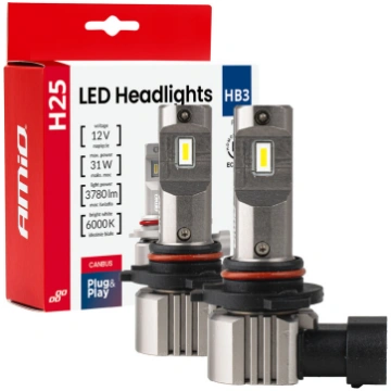 LED priekšējo lukturu spuldzes H25 CANBUS HB3 9005