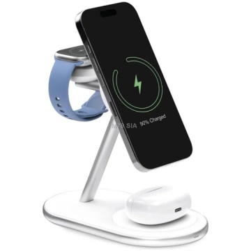 Puro Mag Station Qi2 3-in-1 Wireless Charger Compa