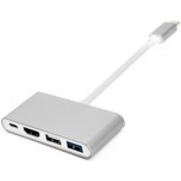 Power plant, llc Adapter Type-C (M) - HDMI, 4xUSB 