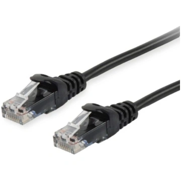 Equip Cat.6 U/UTP Patch Cable, 10m, Melns 625456
