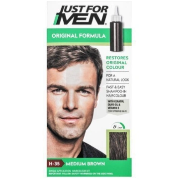Tikai vīriešiem Krāsojošs šampūns Just For Men mat