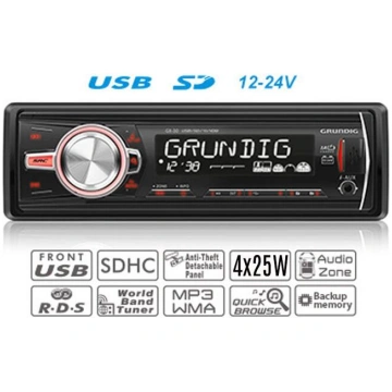 GRUNDIG GX-3024 12/24V Automagnetola ar USB/SD/AUX