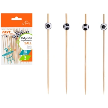 BALL bamboo snack sticks 25 pcs, 9 cm, 9.8 x 1.5 x
