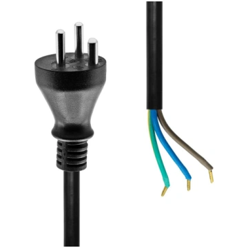 Proxtend power cord denmark to open end 3m black 5