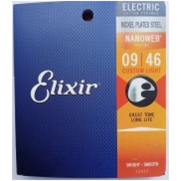 Elektriskās ģitāras stīgas 12027 Elixir 09-46 Nano