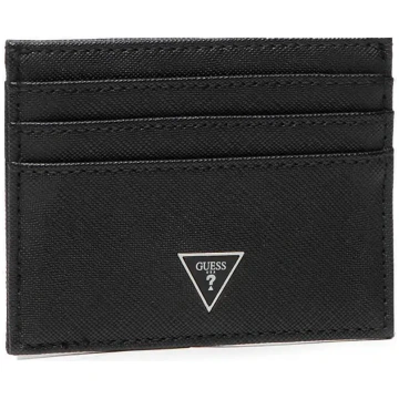 GUESS Certosa, Textile Wallet, Cardholder, Black, 