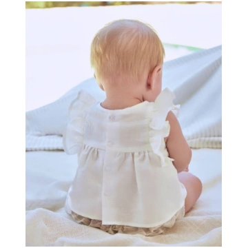 TUTTO PICCOLO Completo 2 pezzi Cerimonia Blusa+Pan