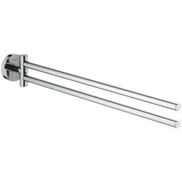 Dvieļu turētājs dubultais Grohe Essentials, hroms 