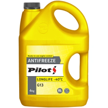 Antifrīzs LONGLIFE -40C 4kg Dzeltens Pilots