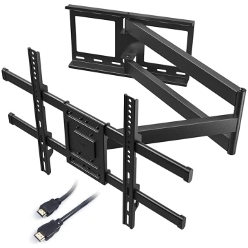TV sienas stiprinājums ar 1040 mm īpaši garu šarnī