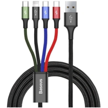 Cable USB Baseus Fast 4in1 2xUSB-C / Lightning / M
