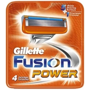 GILLETTE_Fusion Power skuvekļa kasetne 4 gab