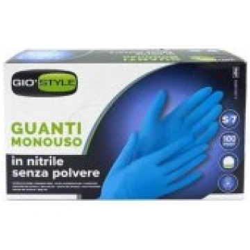 GIO`STYLE Disposable Gloves 100pcs S Blue aizsardz