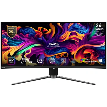 MSI Monitors MSI 34" Curved/21 : 9 Panel QD-OLED M