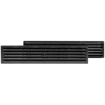 Durvju reste plastmasas, 450x92mm, melna EUROPLAST