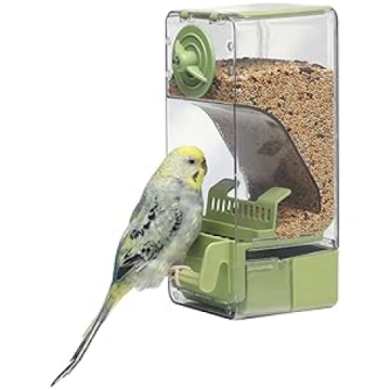Automatic Bird Feeder Bird Cage Feeder with Perch 